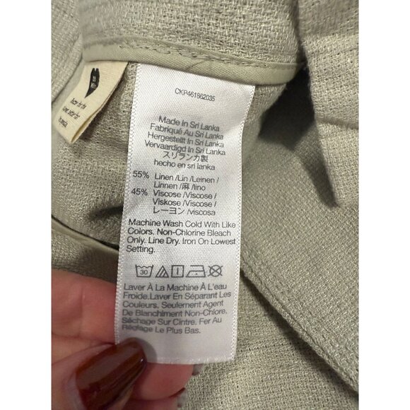 Madewell Breezewoven‎ Larsen Linen Blend Blazer Size XXS - Picture 8 of 8